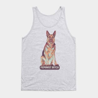 German Shepherd Is A Feminist Tank Top